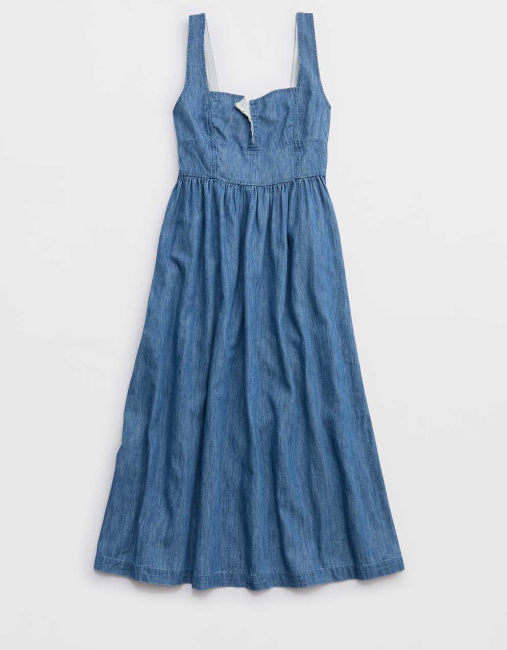 Mae Denim Midi Dress