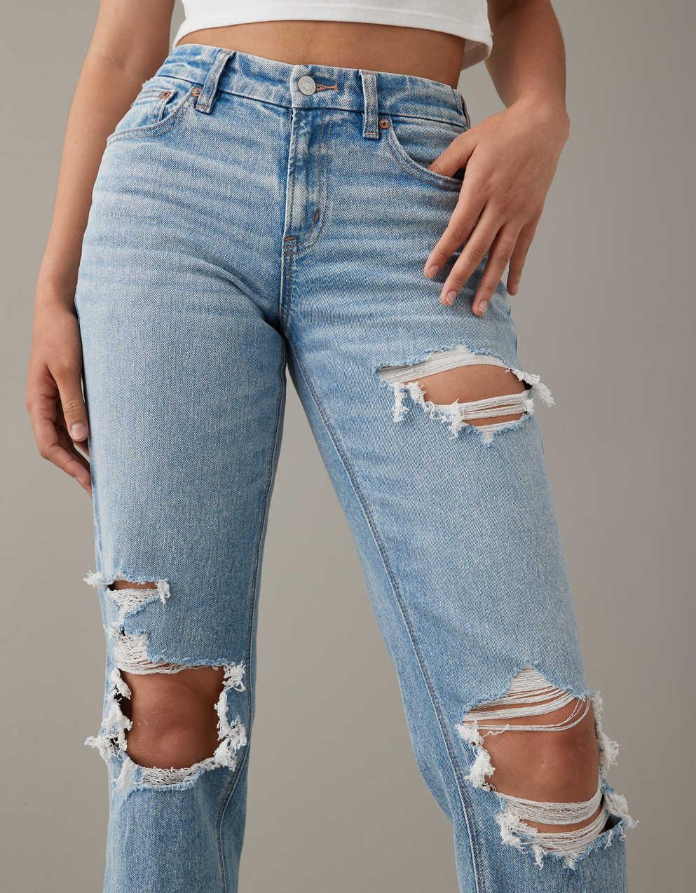 AE Stretch Curvy High-Waisted Straight Jean | Men's