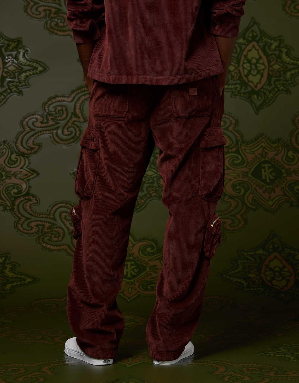 Pantalon Femme Velours Côtelé Taille Haute - Coupe Droite, élastique à La Taille, Plusieurs Coloris