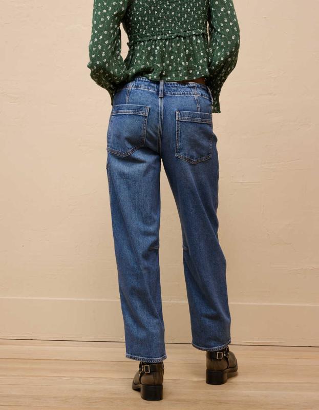 JOEY ELASTIC WAISTBAND BARREL JEAN main image 1