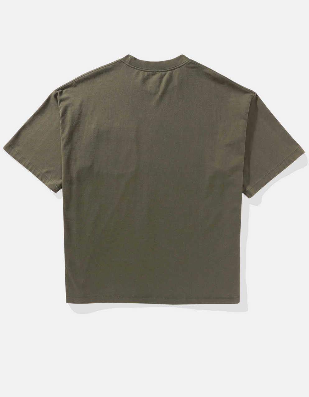 AURALEE ダークグリーン オーバーサイズTシャツ AURALEE - オーラリー A20SS02TN WASHED FINX TWILL HALF