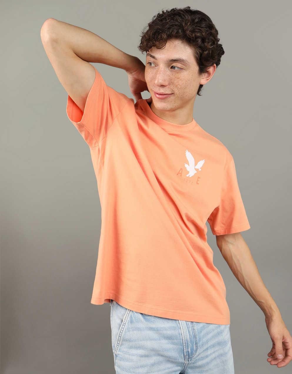 【AEAE】OVAL SYMBOL LOGO T-SHIRTS [BEIGE] AE Logo Graphic T-Shirt