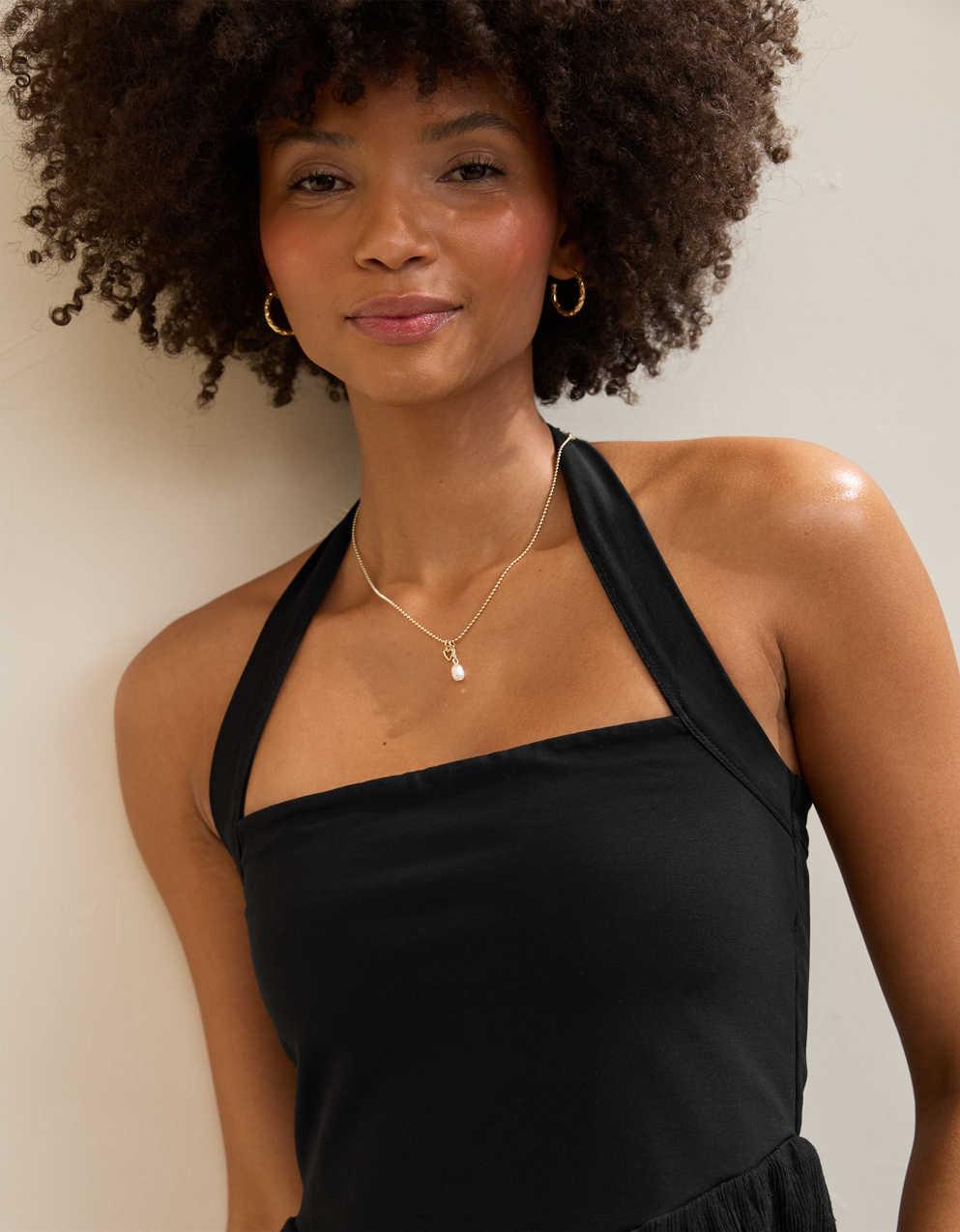 sezane black dress Black Sezane Short Sleeve Dress main image 1