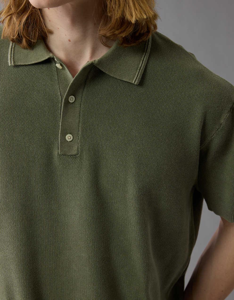 AEウィークエンド・ウォッシュド・セーター・ポロシャツ | メンズ