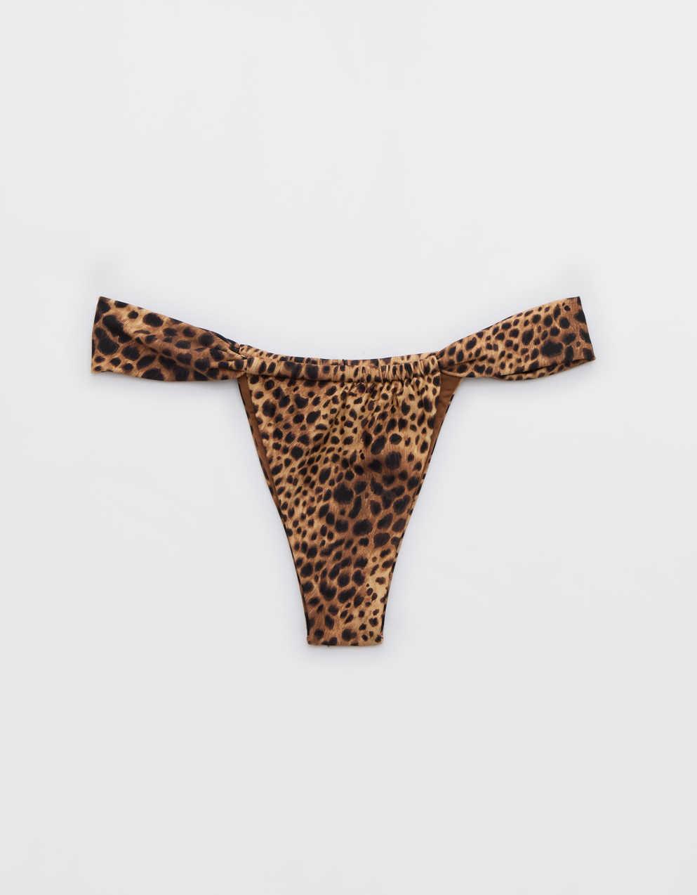 Bershka - Bas de bikini froncé - Rose