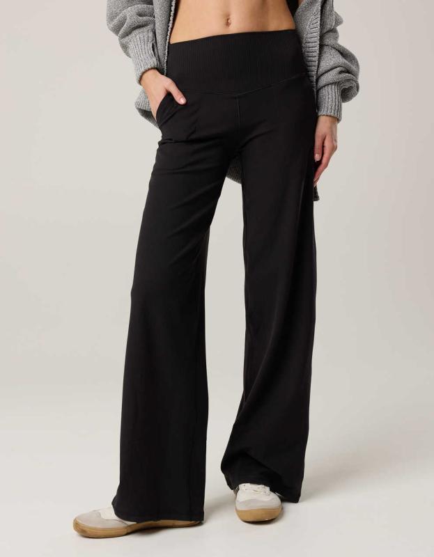 Sweatpants Aerie Sunwashed Fleece Cargo Jogger High Waisted Aerie