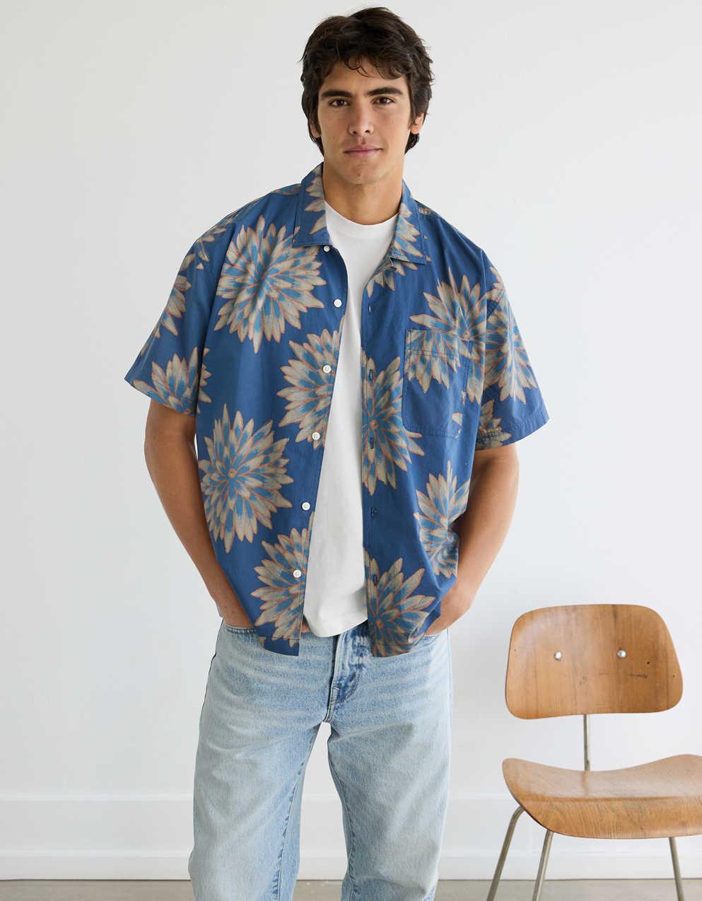 トップス yai AE Poolside Floral Button-Up Shirt | Men's & Women's Jeans