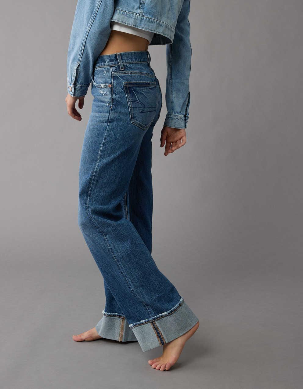 AE Stretch High-Waisted Stovepipe Cuffed Jean | Men's
