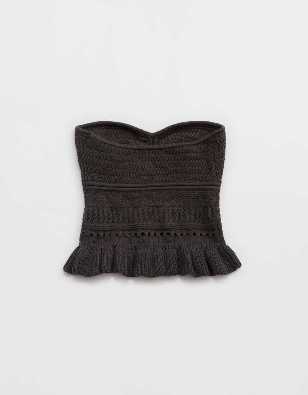 Aerie Peplum Sweater Tube Top | Men's & Women's Jeans