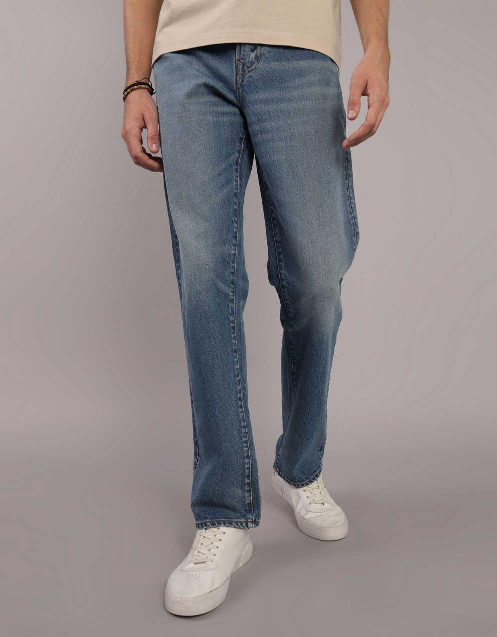 お得! 正規品 本物 新品 アメリカンイーグル オリジナルストレートジーンズ シンプル 定番 絶妙ウォッシュ 絶妙カラー ジーパン 31インチ G□アメリカンイーグル&frasl;AMERICAN EAGLE ストレートデニム