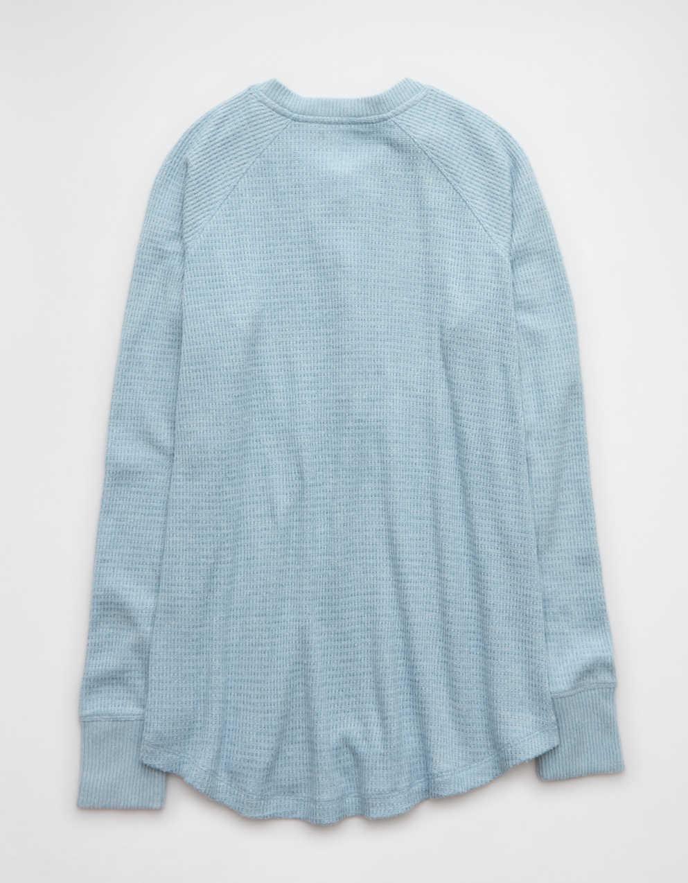 AE Plush Long Sleeve Henley T-Shirt | Men's & Women's Jeans