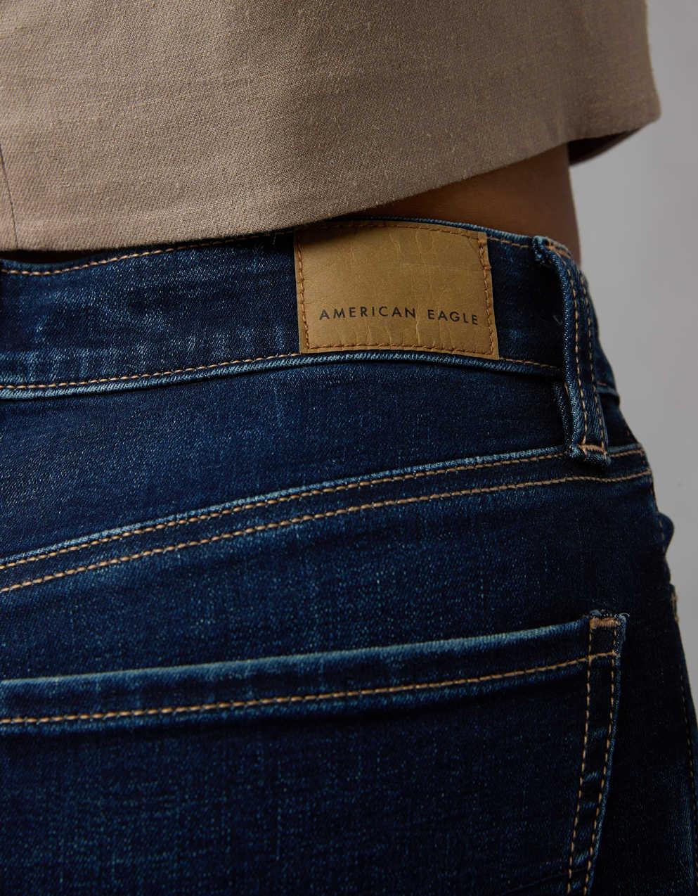 Jegging American Eagle Femme Taille Haute Taille 4 Court - Bleu, Occasion Très Bon état