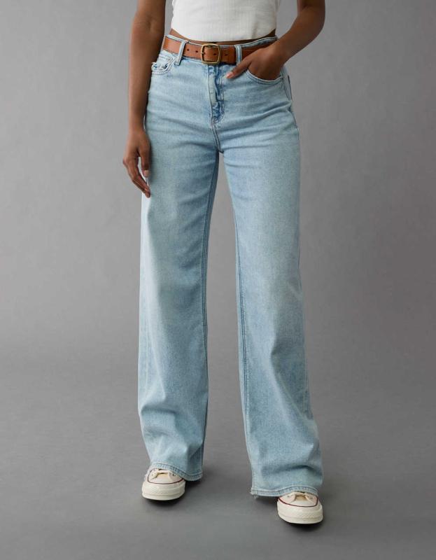 AE Dreamy Drape ストレッチ スーパー ハイウエスト バギー