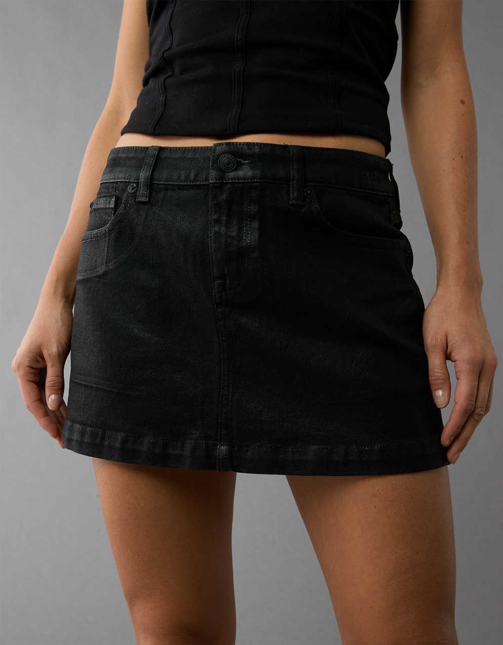 A-line Denim Mini Skirt