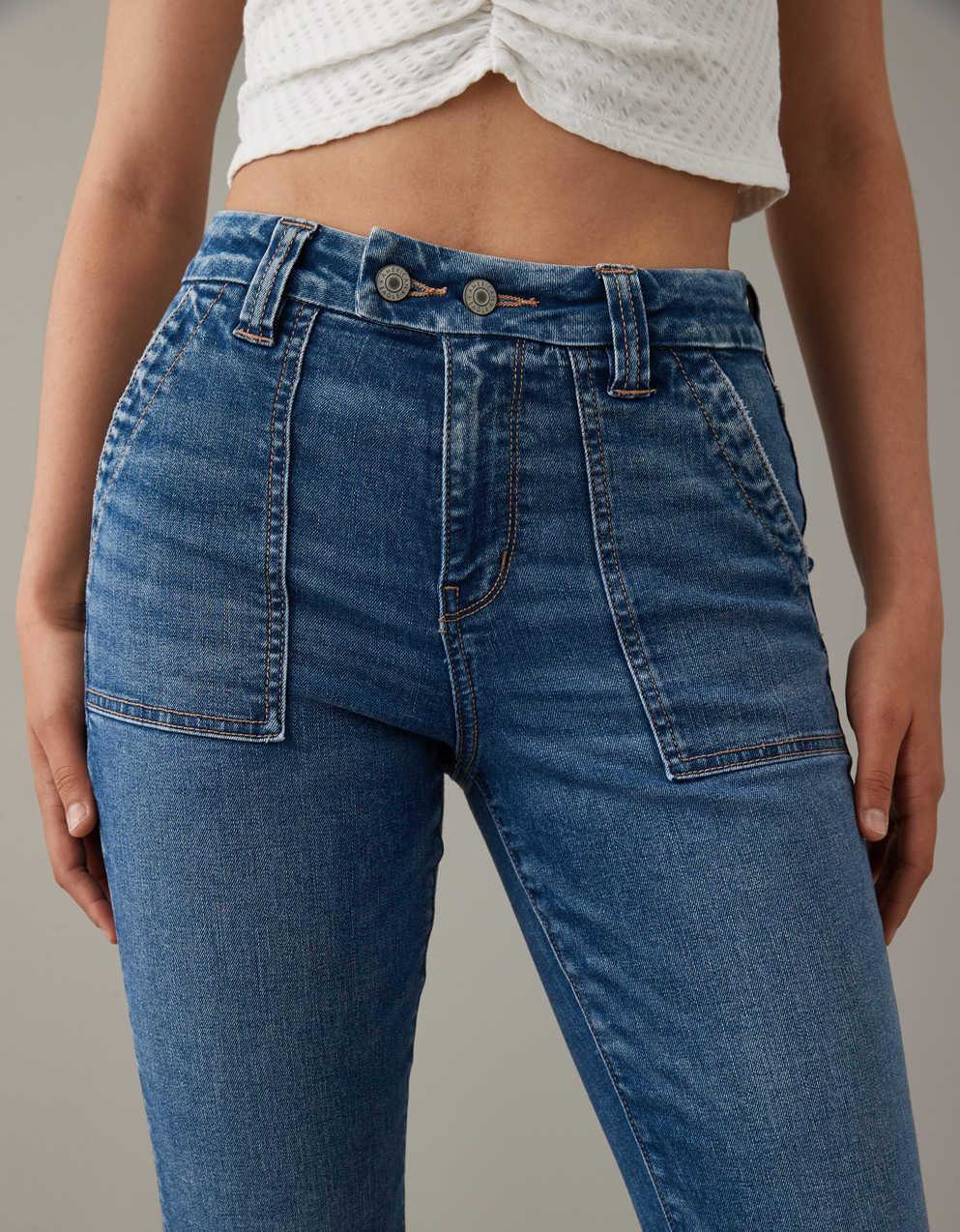 AE Next Level Curvy Super High-Waisted Flare Jean | Men's \u0026 Women's Jeans,  Clothes \u0026 Accessories | American Eagle Australia