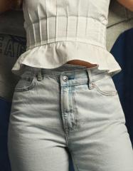 【Patou】ハイウエスト ストレートレッグ カフス ジーンズ Amazon | [LXIGAFFU] ストレート ジーンズ レディース 夏 ロング