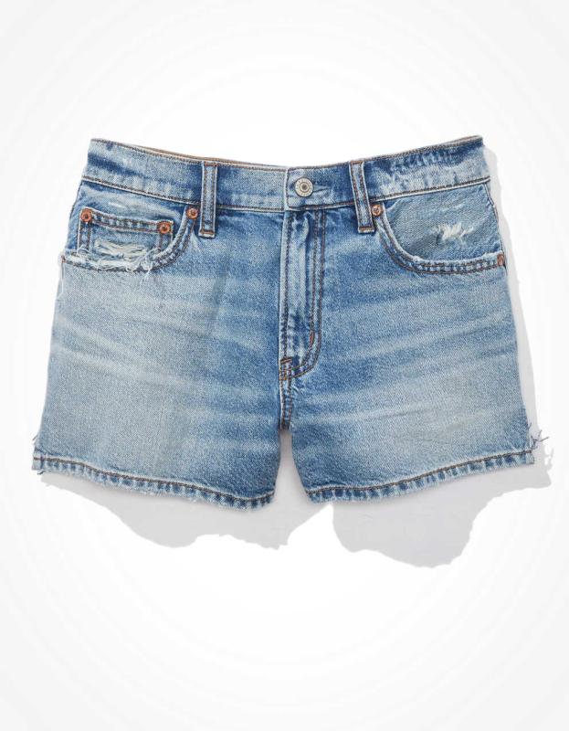 High Rise 90s Boyfriend Denim Short High Waisted Aerie Denim