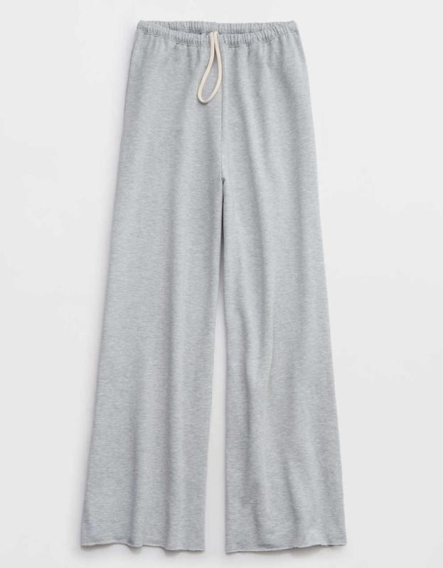 【SCENERITY】Fleece Wide Pants Original Fleece Straight Leg Sweat – MONROW