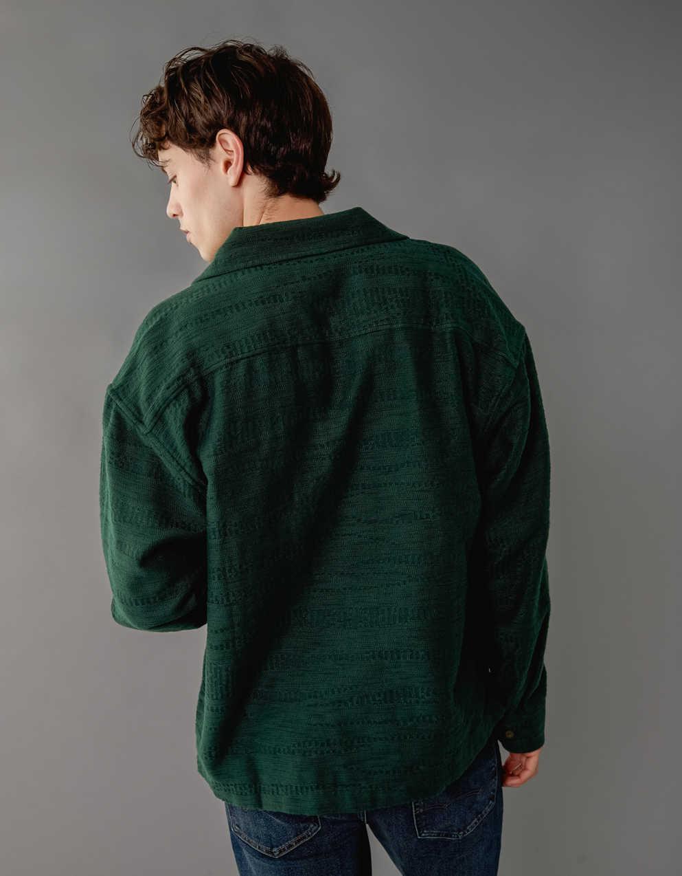 AE テクスチャード・シャケット | メンズ・レディース ジーンズ、アパレル、アクセサリー | American Eagle日本公式サイト