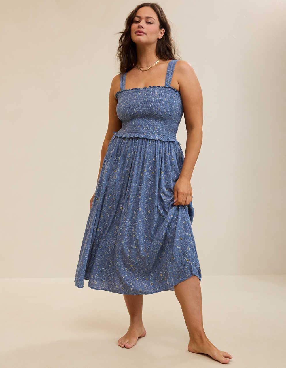 blue aerie dress Aerie Couture 407 - Long Stretch Satin Sheath Dress