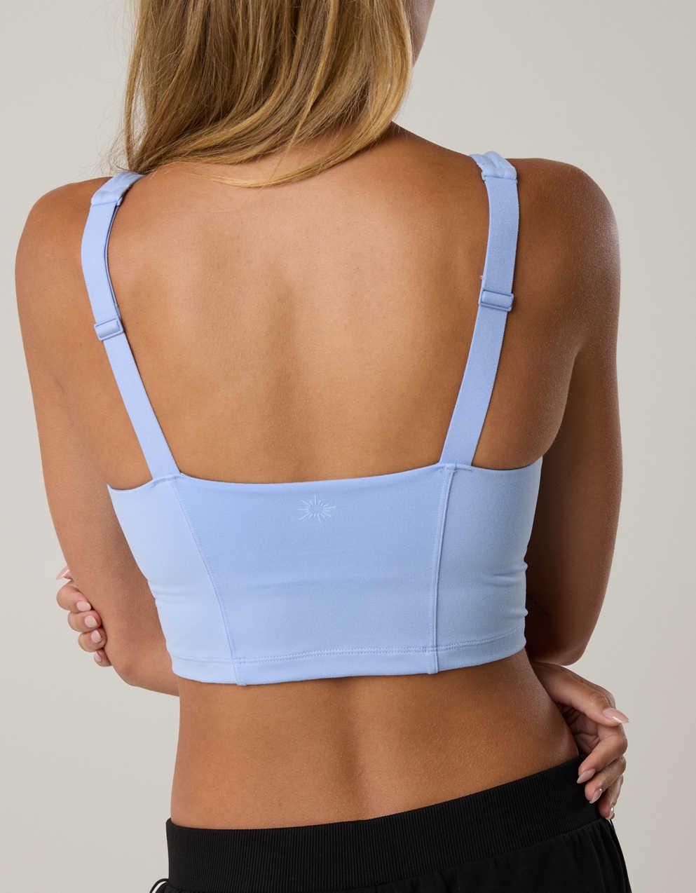 グラブレース　deep sky blue 180cm×40 OFFLINE By Aerie The Hugger Square Neck Longline Sports Bra