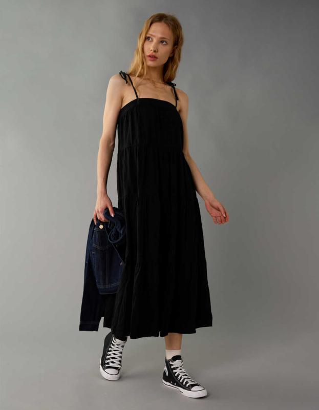 elliatt tilly tiered maxi dress Tilly Tiered Maxi Dress in Toffee Brown main image 1