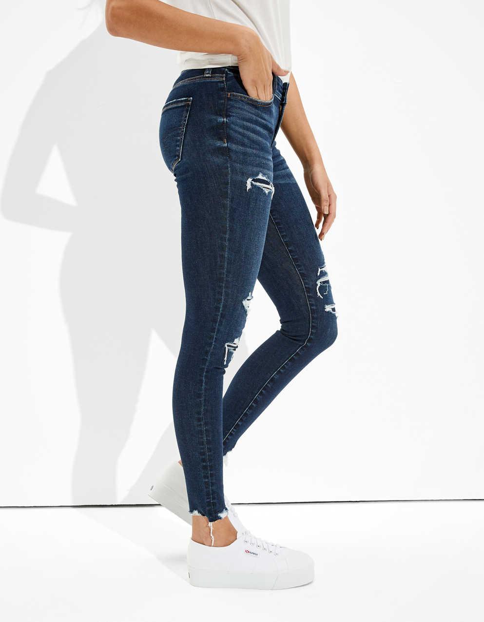 American Eagle AE パッチ ローライズ ジェギング デニムパンツ AE Next Level ローライズ ジェギング | メンズ・レディース