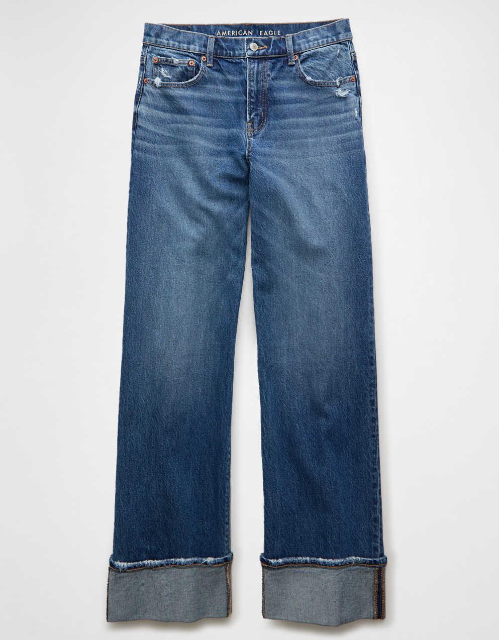 AE Stretch High-Waisted Stovepipe Cuffed Jean | Men's