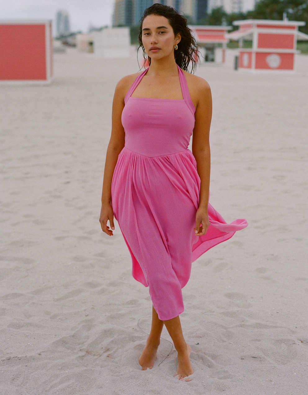 Aerie At The Barre Halter Dress | Men's & Women's Jeans, Clothes &  Accessories | American Eagle Hong Kong