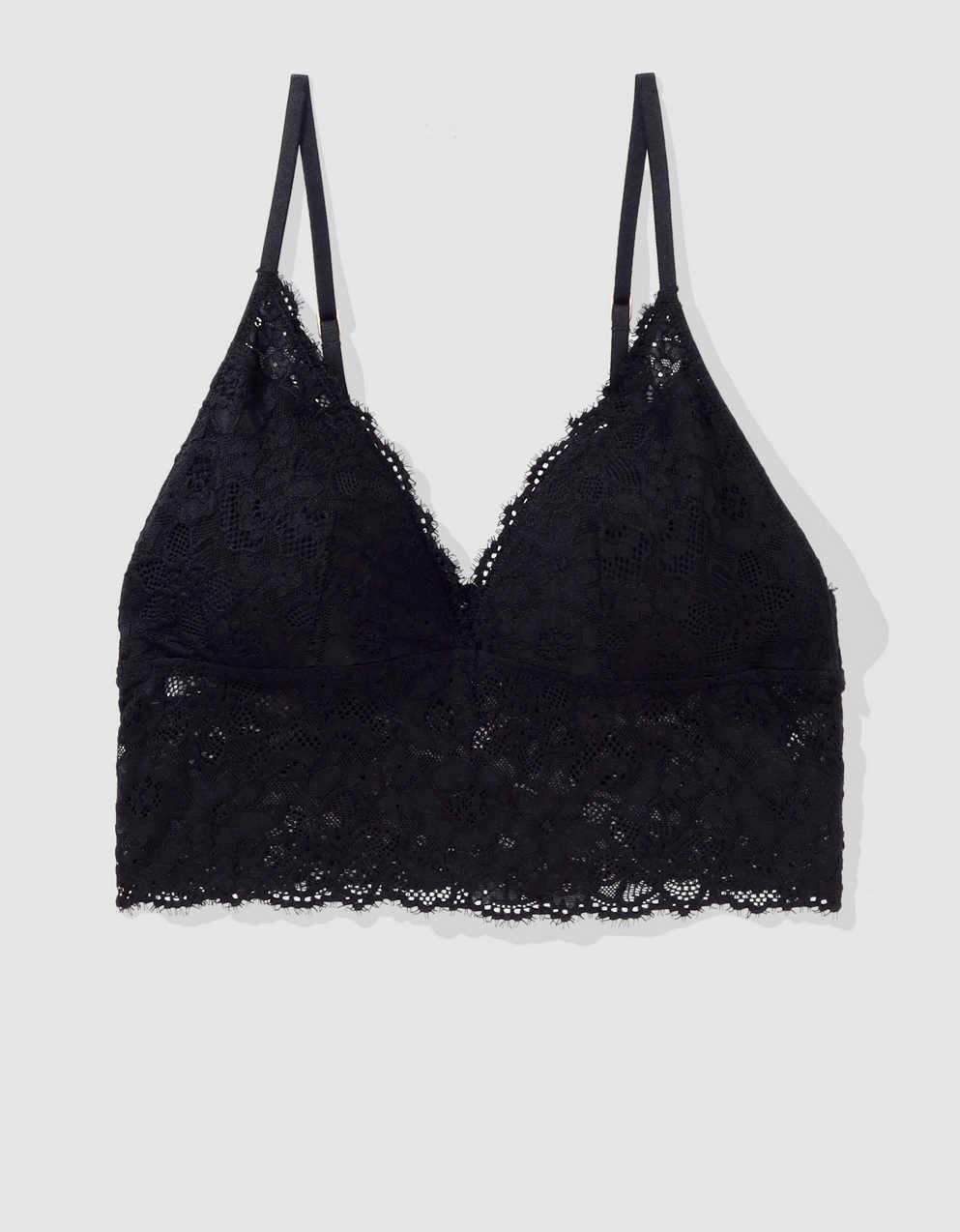 push up black bralette