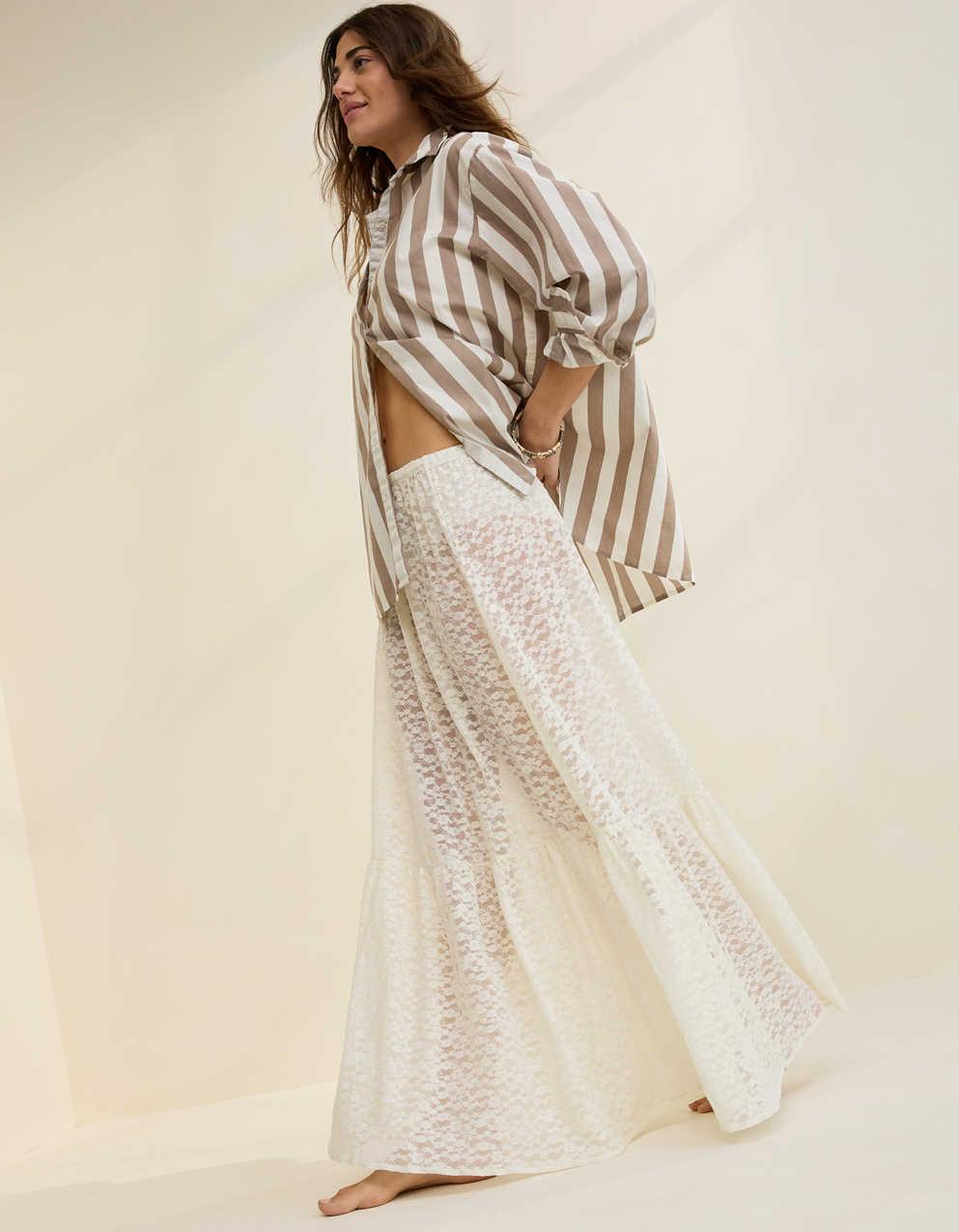 Aris Lace Maxi Skirt