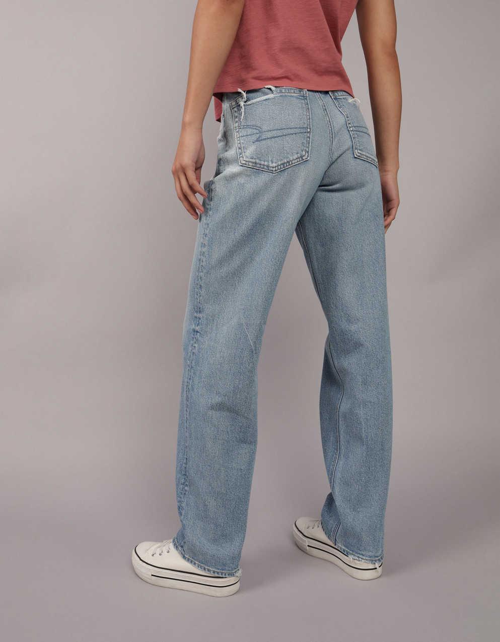 AE Strigid Super High-Waisted Baggy Straight Jean | Men's