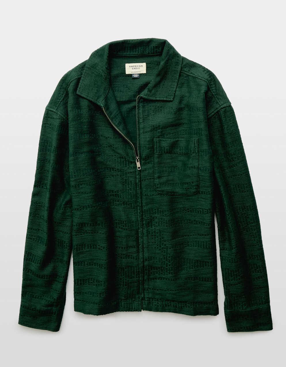 AE テクスチャード・シャケット | メンズ・レディース ジーンズ、アパレル、アクセサリー | American Eagle日本公式サイト