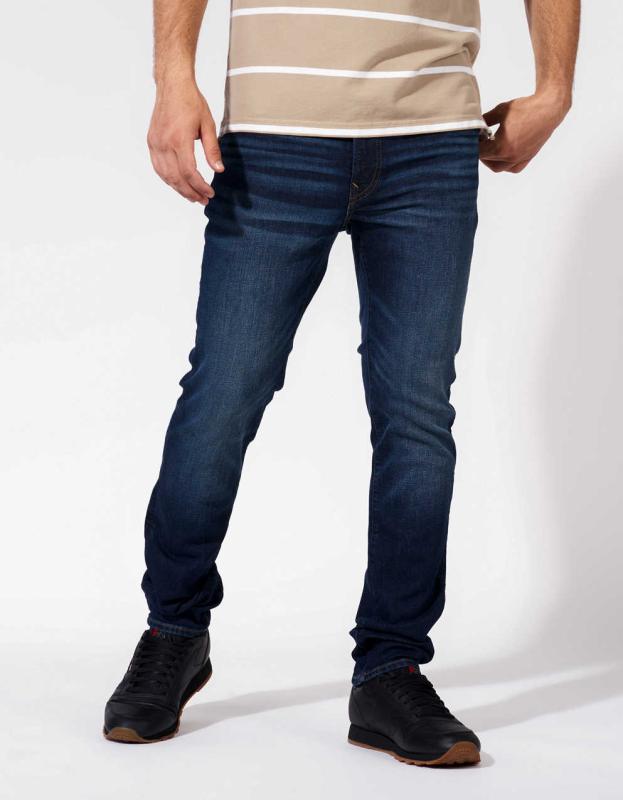 Jean Slim Droit American Eagle Outfitters – Taille 30x31 – Bleu Denim – Très Bon état D'occasion