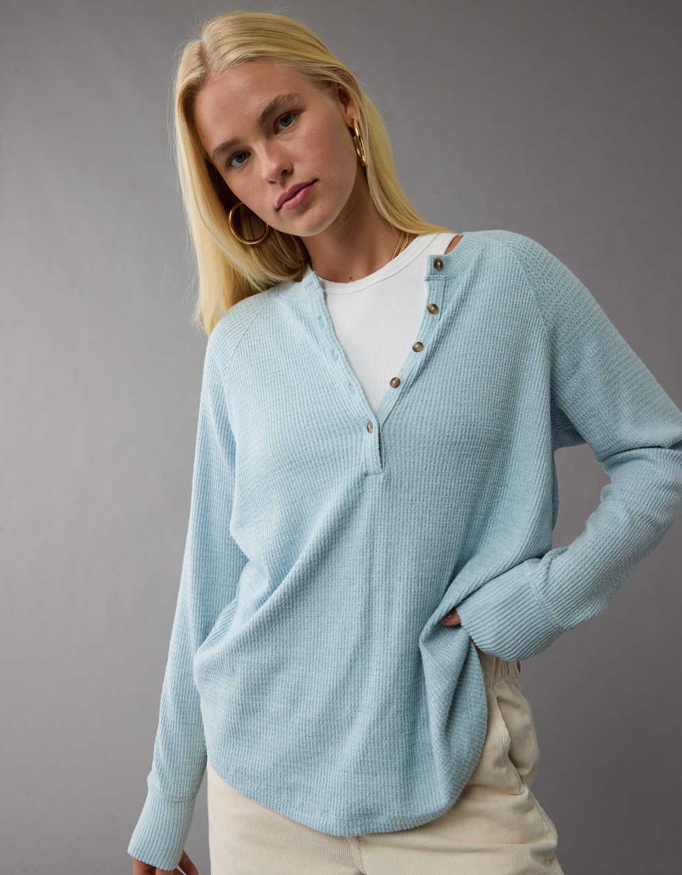 Pull Col Bateau En Laine Mélangée Dragee Chine American Vintage - Femme