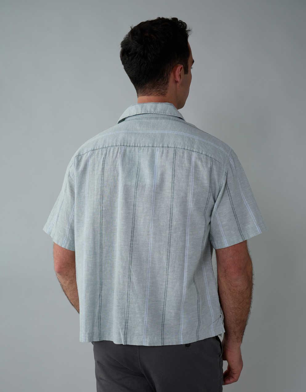 トップス sab Z Supply Saturdays Stripe Gauze Shirt In White Blue | Red Dress