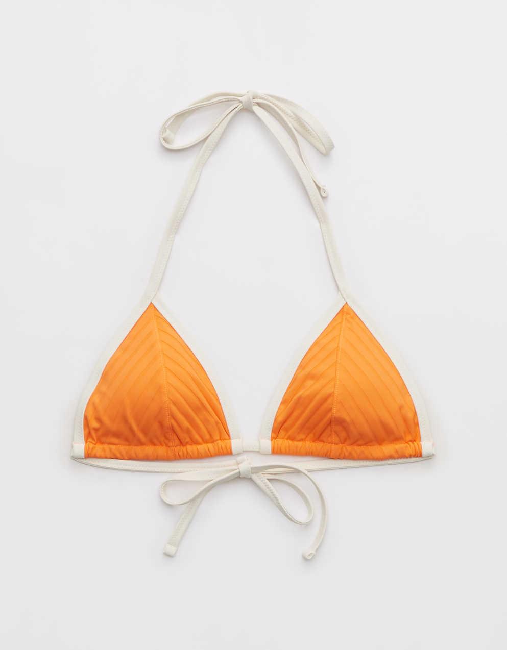 Aerie ワイドリブストリングトライアングルビキニトップ