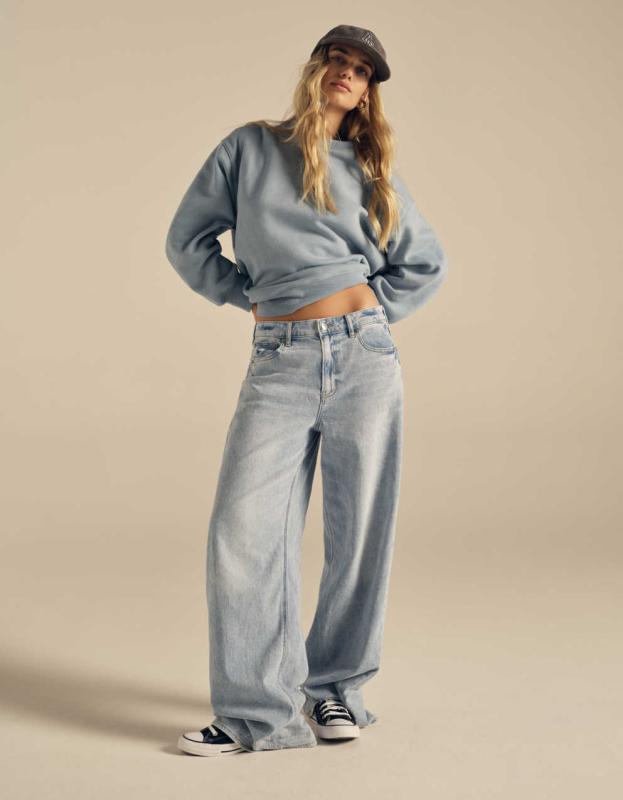 レディース バギー・ワイドレッグジーンズ | American Eagle 日本