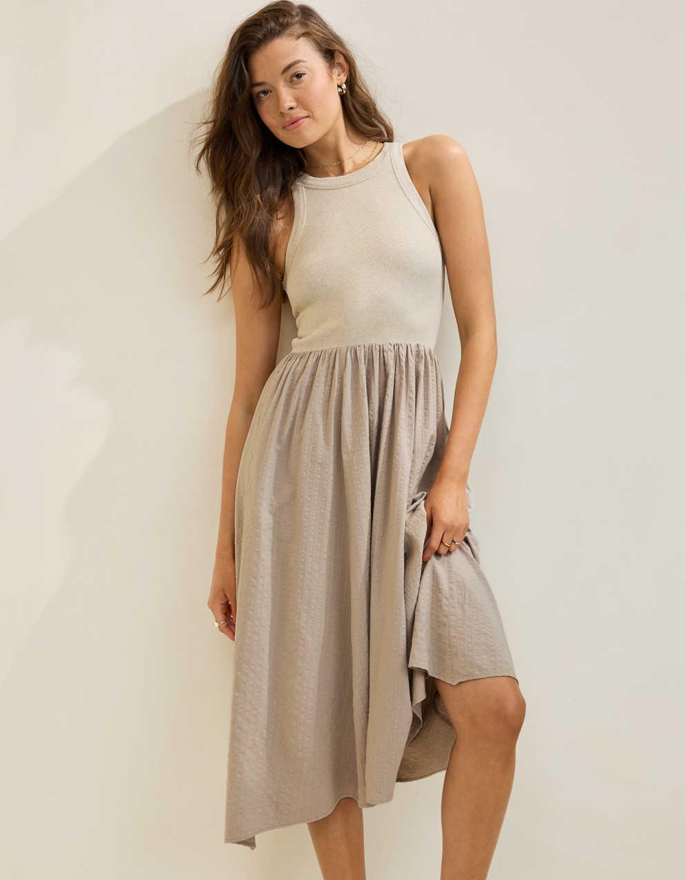 Aerie Ribbed At The Barre Dress | American Eagle France | Men's & Women's  Jeans & Clothing