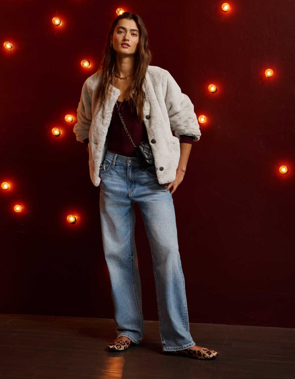 AE Strigid Low-Rise Ex-Boyfriend Jean | Men's & Women's