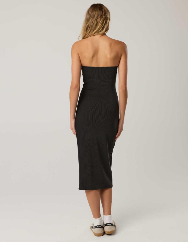 offline by aerie real me xtra night out tube dress OFFLINE By Aerie Stripe Rib Night Out Midi Tube Dress | American Eagle  Ireland