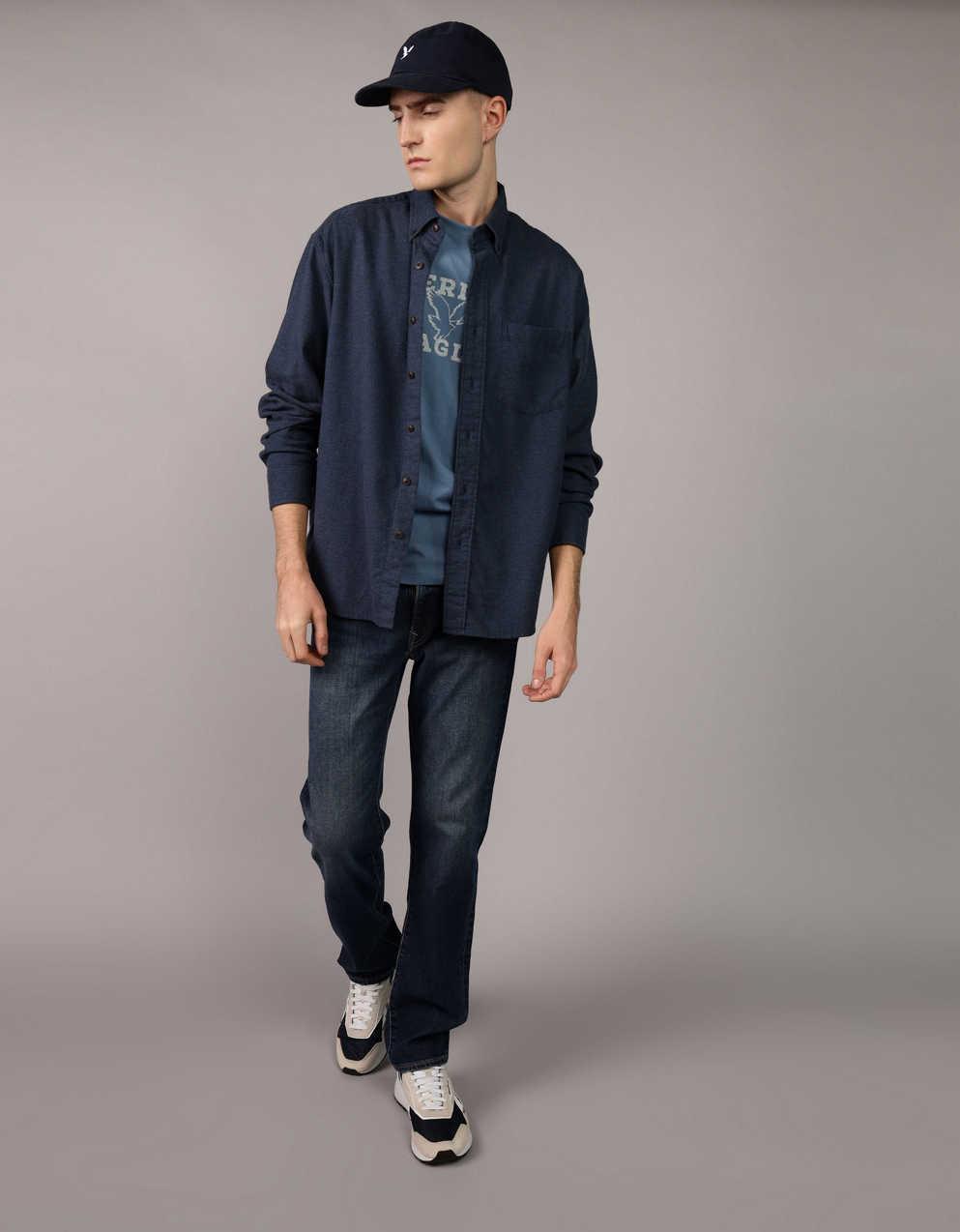 セール！！ラスト2！◇◆AE/アメリカンイーグル/ AEO スリムストレートジーンズ / ダメージ加工 / W31×L30 / ラスト2！！◇◇AE⁄アメリカンイーグル⁄ AEO 360 Extreme Flex Slim