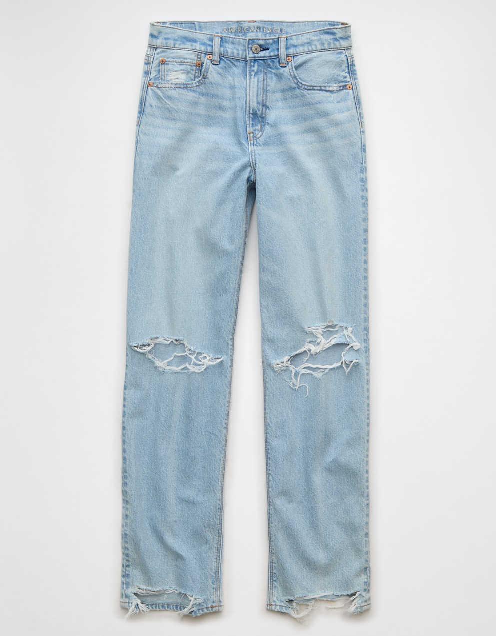 TSY RIPPED WIDE STRAIGHT DENIM INDIGO Ｌ RIPPED WIDE STRAIGHT DENIM 【BLACK TAG】// INDIGO