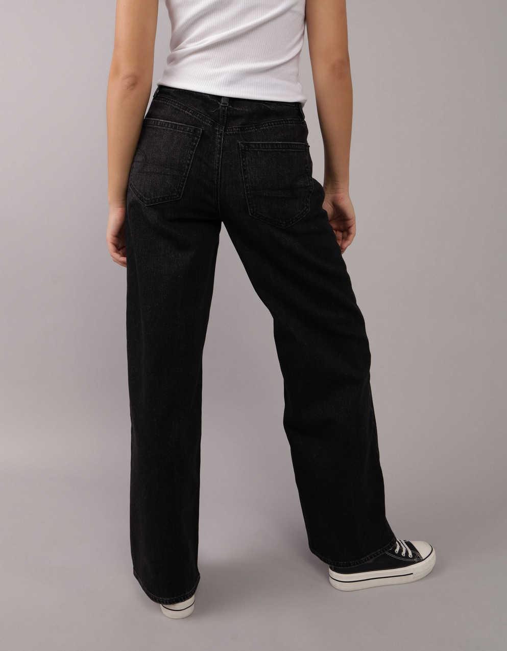 パンツ asapmode black scrawl wideleg jeans asapmode Brack Scrawl Wide-leg Denim