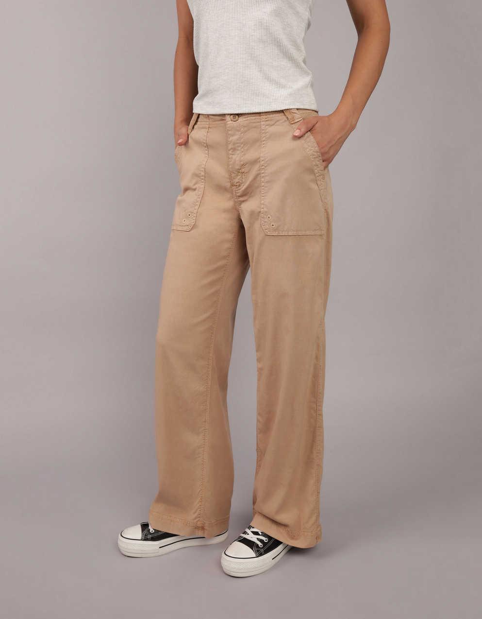 AE Dreamy Drape High-Waisted Baggy Wide-Leg Convertible Pant | Men's \u0026  Women's Jeans, Clothes \u0026 Accessories | American Eagle Hong Kong