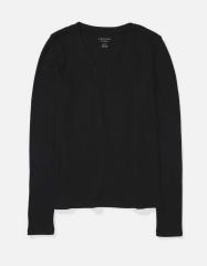 ◆24AW AEAE FADED LAYERED Long Sleeve/2色◆ AZUL BY MOUSSY | シアーレイヤードギャザートップス (Tシャツ