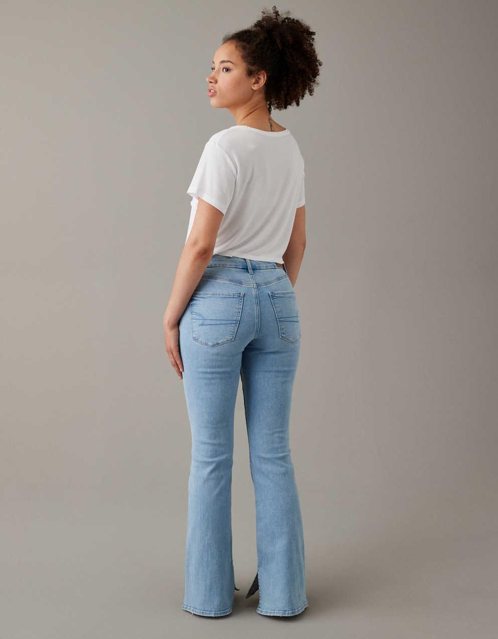 AE Next Level Curvy Super High-Waisted Flare Jean | Men's \u0026 Women's Jeans,  Clothes \u0026 Accessories | American Eagle Taiwan