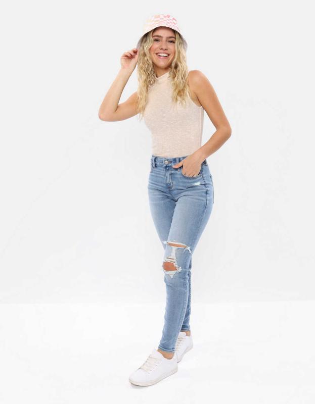 American Eagle High Waisted Jeans Australia AE Next Level Super