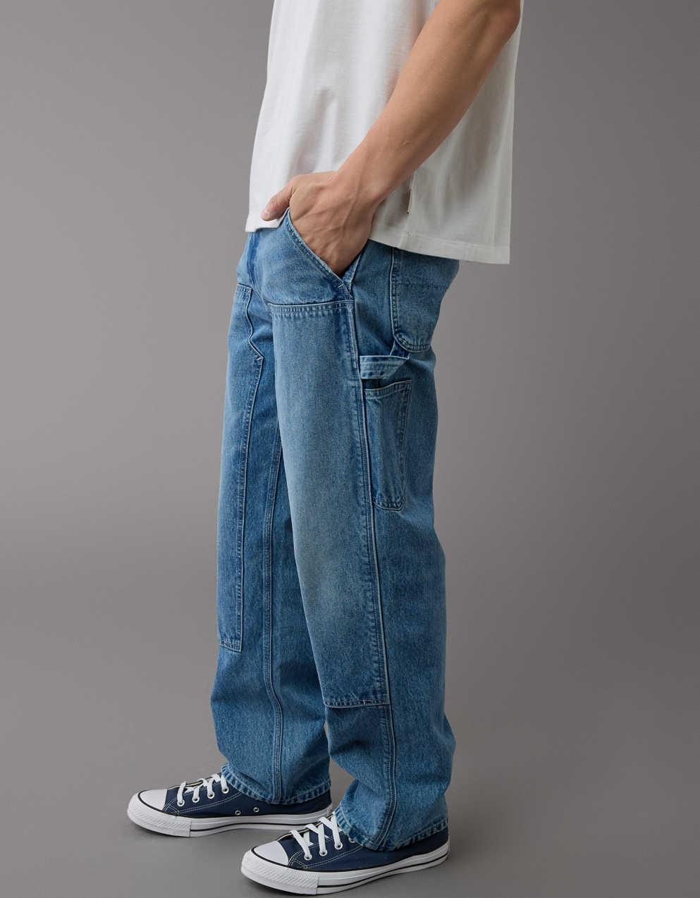 【ANGLAN】Denim Carpenter Pants ANGLAN】Stitch Work Denim Carpenter Pants