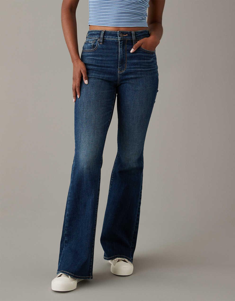 AE Next Level Super High-Waisted Flare Jean | Men's \u0026 Women's Jeans,  Clothes \u0026 Accessories | American Eagle Hong Kong